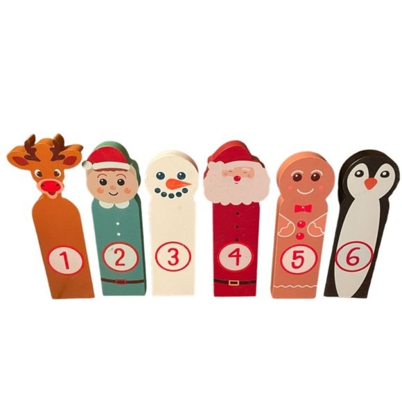 Professor Puzzle Wood Christmas Counting Game - Picture 1 of 9